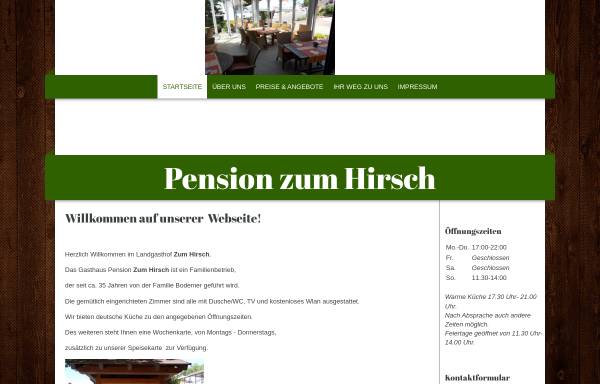 Vorschau von www.hirsch-karlsbad.de, Landgasthof Pension zum Hirsch in Karlsbad - Auerbach