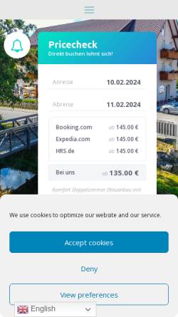 Vorschau der mobilen Webseite www.hotel-schwoerer.de, Hotel Schwörer