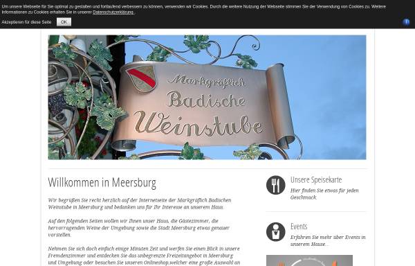 Vorschau von www.badische-weinstube.com, Badischen Weinstube