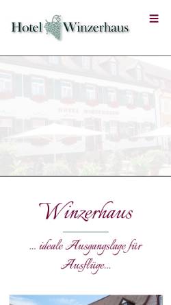 Vorschau der mobilen Webseite winzerhaus-muellheim.de, Hotel - Restaurant Winzerhaus