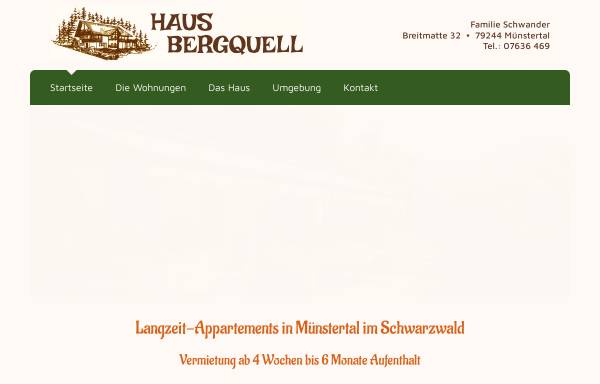 Vorschau von www.haus-bergquell.de, Haus Bergquell