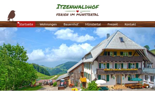 Vorschau von www.itzenwaldhof.de, Oberer Itzenwaldhof