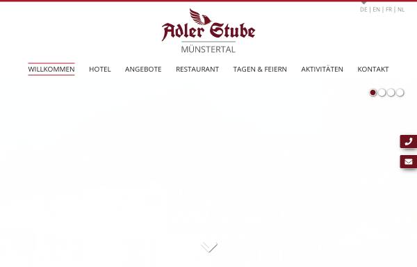 Vorschau von www.adler-stube.de, Ringhotel Adler-Stube