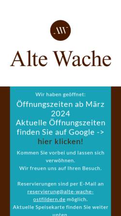 Vorschau der mobilen Webseite alte-wache-ostfildern.de, Alte Wache