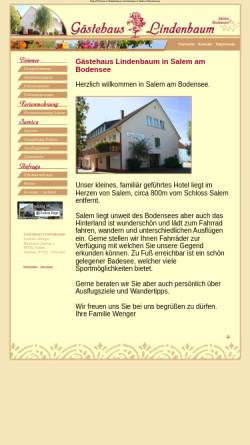Vorschau der mobilen Webseite www.gaestehaus-lindenbaum.de, Gästehaus Lindenbaum