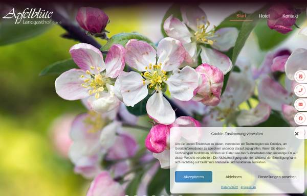 Vorschau von landgasthof-apfelbluete.de, Landgasthof Apfelblüte