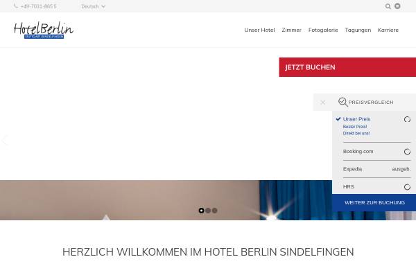 Vorschau von www.hotelberlin-sindelfingen.de, Hotel Berlin