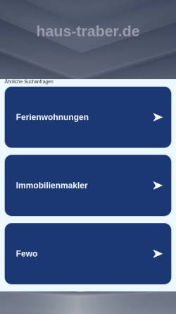 Vorschau der mobilen Webseite www.haus-traber.de, Haus Traber