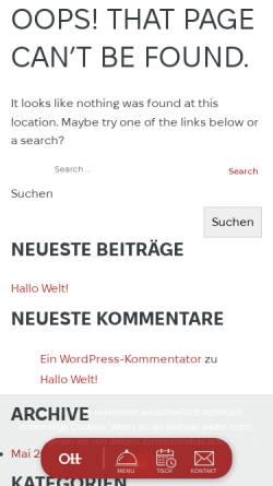 Vorschau der mobilen Webseite www.gasthaus-ott.de, Gasthaus Ott, Villingen
