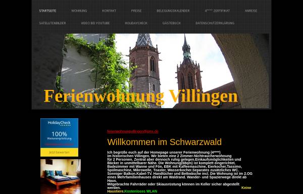 Vorschau von www.ferienwohnung-villingen.de, Villingen.de