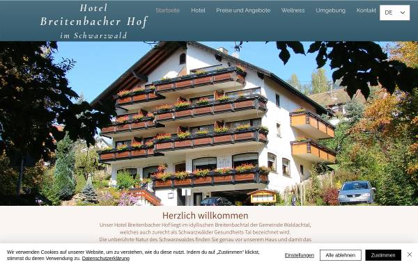 Vorschau von hotel-breitenbacher-hof.de, Hotel Breitenbacher Hof