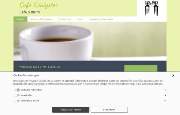 Vorschau von www.cafe-koenigstor.de, Café & Konditorei Königstor