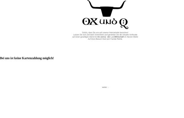 Vorschau von www.oxundq.de, OX und Q, Inh. Wolfram und Georg Riehle