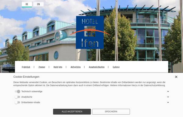 Vorschau von www.hotel-ifen.de, Hotel Ifen, Wiesloch