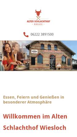 Vorschau der mobilen Webseite www.schmidts-schlachthof.de, Schmidts Alter Schlachthof
