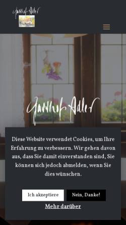Vorschau der mobilen Webseite www.adler-baach.de, Restaurant Adler