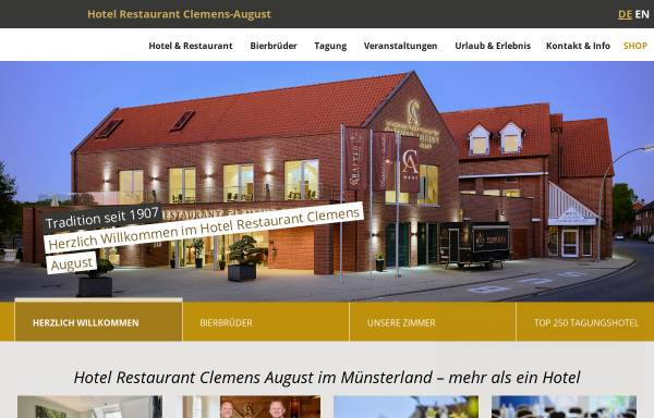 Vorschau von www.hotel-clemens-august.de, Hotel-Restaurant Clemens-August GmbH