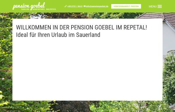 Vorschau von pensiongoebel.de, Pension Goebel