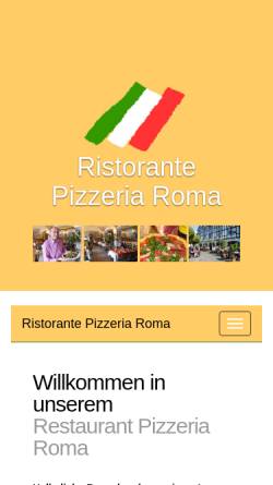 Vorschau der mobilen Webseite www.ristorante-pizzeria-roma.com, Ristorante Pizzeria Roma