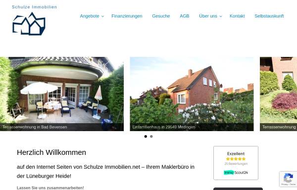 Vorschau von www.schulze-immobilien.net, Günter Schulze Immobilien