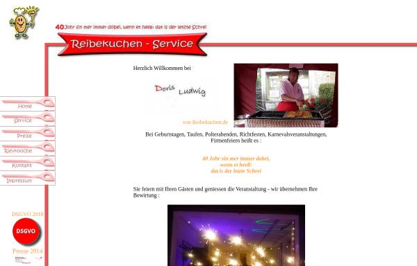 Vorschau von www.reibekuchen-service.de, Doris Reibekuchen Service