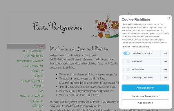 Vorschau von www.fiesta-partyservice.de, Fiesta-Partyservice
