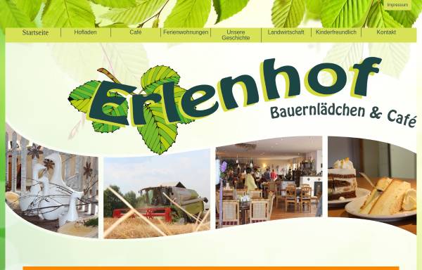 Vorschau von www.erlenhof-cafe.de, Erlenhof-Cafe