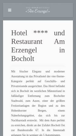Vorschau der mobilen Webseite www.am-erzengel.de, Hotel Am Erzengel