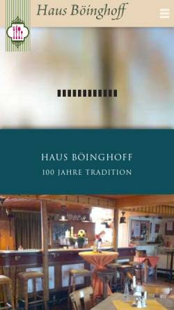 Vorschau der mobilen Webseite www.haus-boeinghoff.de, Haus Böinghoff