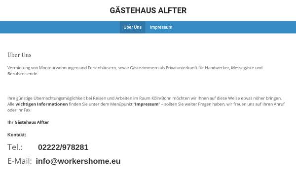Vorschau von www.gaestehaus-alfter.eu, Gästehaus Alfter