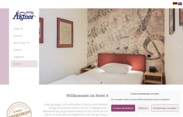 Vorschau von www.hotel-aigner-bonn.de, Hotel Aigner