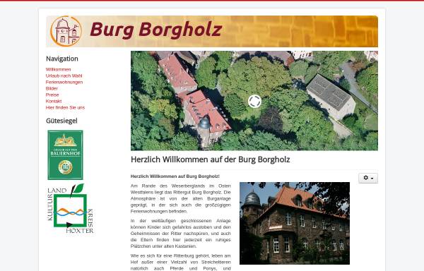 Vorschau von www.burg-borgholz.de, Burg Borgholz