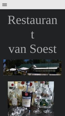 Vorschau der mobilen Webseite www.restaurant-vansoest.de, Restaurant van Soest