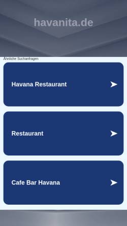 Vorschau der mobilen Webseite www.havanita.de, Havanita