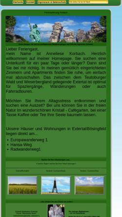 Vorschau der mobilen Webseite www.ferienwohnung-korbach.de, Ferienwohnung Korbach