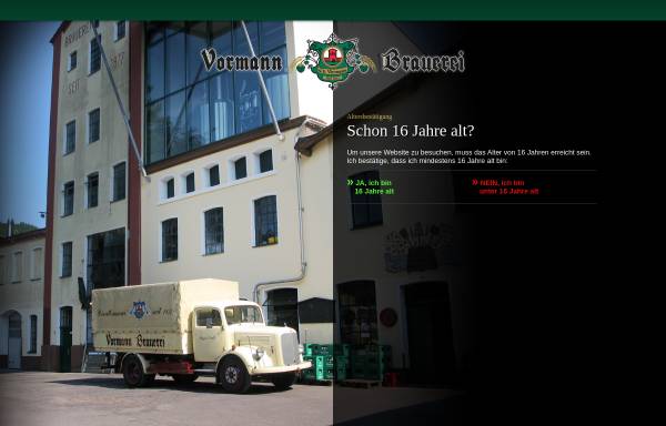Vorschau von www.vormann-brauerei.de, Vormann Brauerei