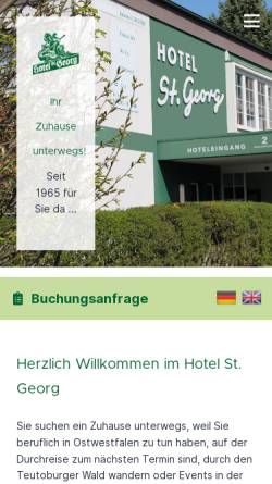 Vorschau der mobilen Webseite www.sanktgeorghotel.de, Hotel Sankt Georg