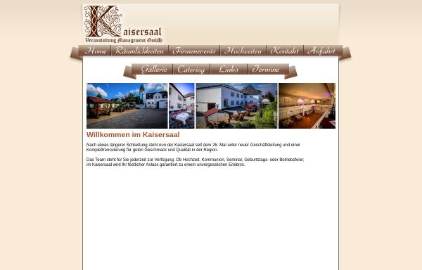 Vorschau von www.kaisersaal-eickel.info, Kaisersaal Veranstaltungs Management GmbH