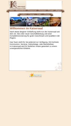 Vorschau der mobilen Webseite www.kaisersaal-eickel.info, Kaisersaal Veranstaltungs Management GmbH