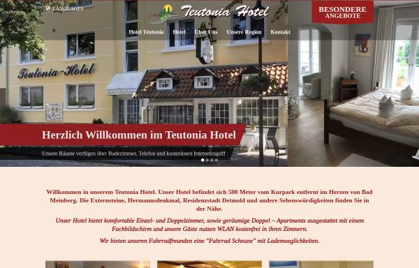 Vorschau von teutonia-hotel.com, Teutonia Hotel & le petit Gourmet