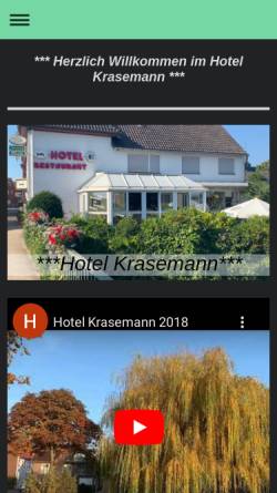 Vorschau der mobilen Webseite www.nl-hotel.de, Hotel Restaurant Krasemann
