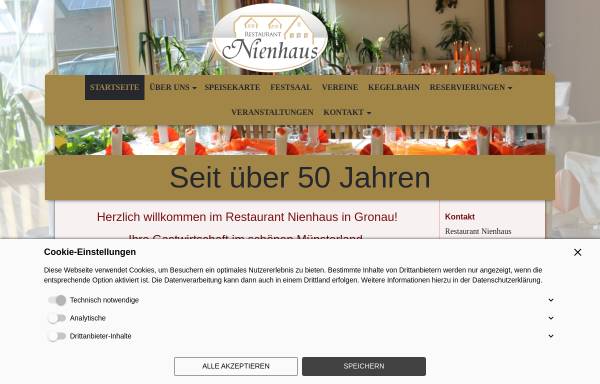Vorschau von www.restaurant-nienhaus.de, Restaurant Nienhaus