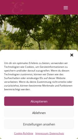 Vorschau der mobilen Webseite eichenhof-kalletal.de, Bauernhof Eichenhof