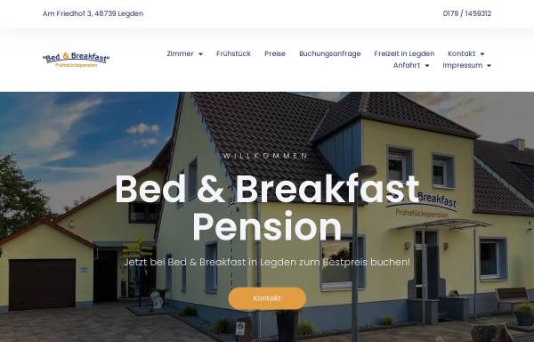Vorschau von www.legden-pension.de, Bed & Breakfast