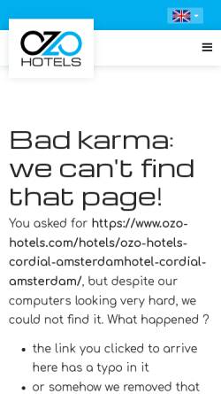Vorschau der mobilen Webseite www.cordialhotel.nl, Hotel Cordial