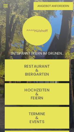 Vorschau der mobilen Webseite www.der-huelshoff.de, Der Hülshoff Lippstadt