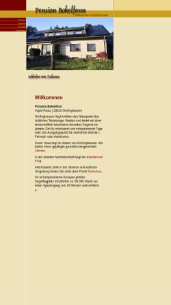 Vorschau der mobilen Webseite www.pension-bokelfenn.de, Pension Bokelfenn