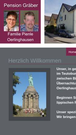 Vorschau der mobilen Webseite www.pension-graeber.de, Pension Gräber