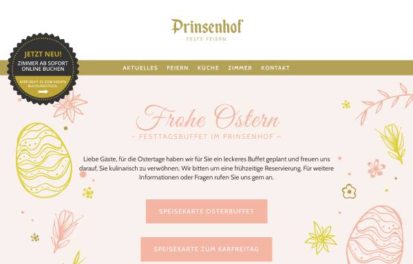 Vorschau von www.prinsenhof.de, Der Prinsenhof