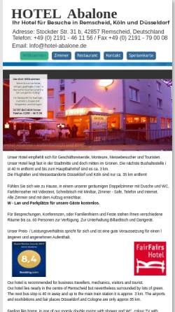 Vorschau der mobilen Webseite www.hotel-abalone.de, Hotel Abalone